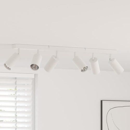  Mennyezeti spotlámpa fényszórókkal Fehér 73 x 6 x 16 cm Fém