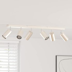    Mennyezeti spotlámpa fényszórókkal Nikkel 73 x 6 x 16 cm Fém