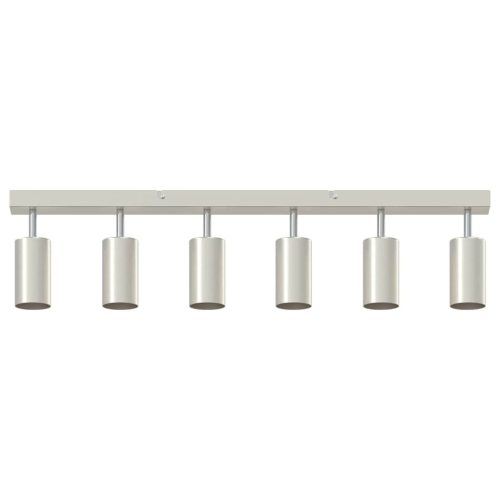  Mennyezeti spotlámpa fényszórókkal Nikkel 73 x 6 x 16 cm Fém