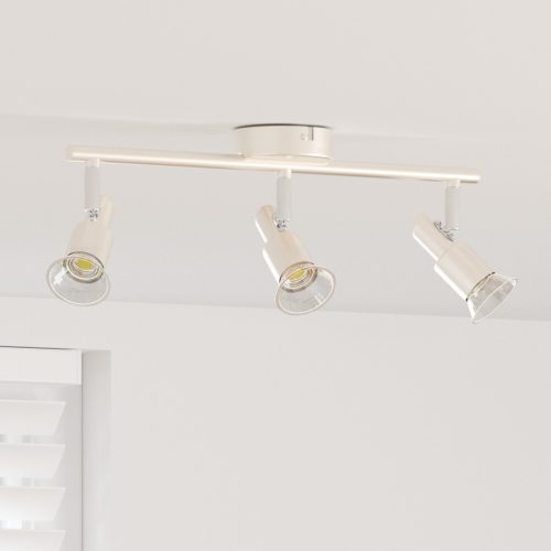  mennyezeti spotlámpa 3 irányban állítható csiszolt nikkel GU10