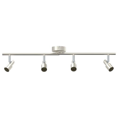  mennyezeti reflektor 4 irányba állítható csiszolt nikkel GU10