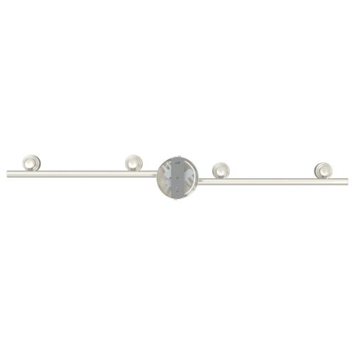  mennyezeti reflektor 4 irányba állítható csiszolt nikkel GU10