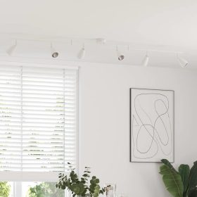    Mennyezeti spotlámpa fényszórókkal Fehér 25.5 x 8 x 16 cm Fém