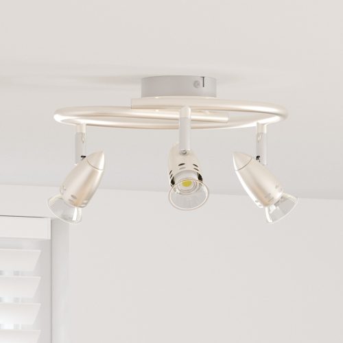  Mennyezeti reflektor 3 irányban állítható matt nikkel