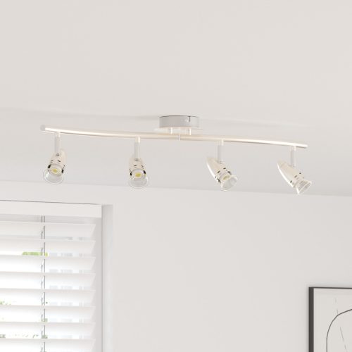  Mennyezeti reflektor 4 irányban állítható matt nikkel GU10