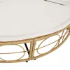  polyrattan kültéri napozóágy baldachin nélkül