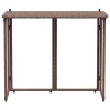  barna polyrattan összecsukható kerti asztal 90x51x75 cm