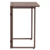  barna polyrattan összecsukható kerti asztal 90x51x75 cm