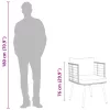  természetes polyrattan kerti szék párnákkal