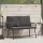  Kerti Pad Fekete 114x64x78 cm Polirattan