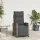  szürke polyrattan fekvő kerti szék oldalsó asztallal