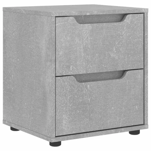  VISNES betonszürke szerelt fa éjjeliszekrény 45x40x50 cm