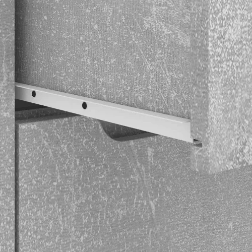  VISNES betonszürke szerelt fa éjjeliszekrény 45x40x50 cm