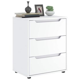  VISNES fehér szerelt fa tálalószekrény 60x40x73 cm