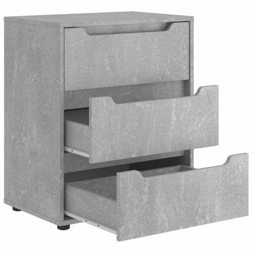  VISNES betonszürke szerelt fa tálalószekrény 60x40x73 cm