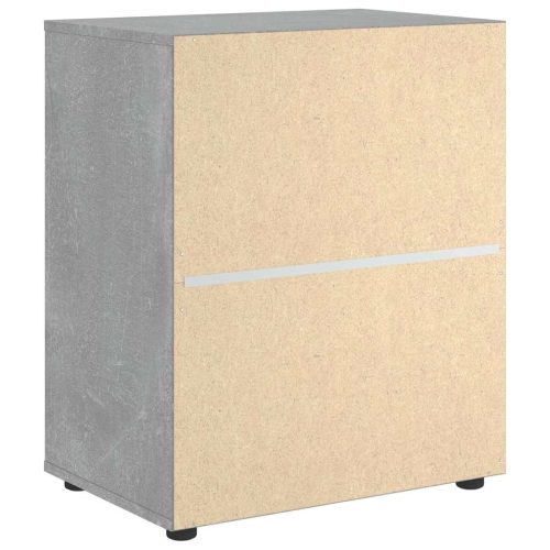  VISNES betonszürke szerelt fa tálalószekrény 60x40x73 cm