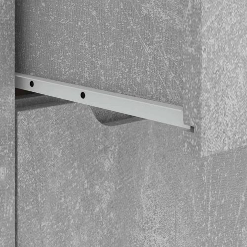  VISNES betonszürke szerelt fa tálalószekrény 60x40x73 cm