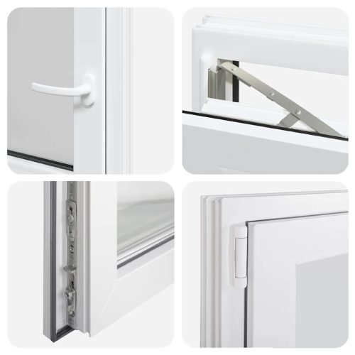  fehér alagsori ablak RISOR 60x60 cm billenő-forgatható DIN bal