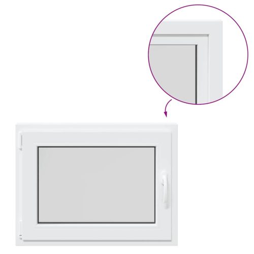  RISOR" pinceablak 80x50 cm, bukó-nyíló, DIN, bal oldali, fehér"