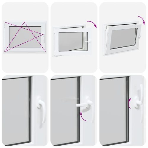  RISOR" pinceablak 80x50 cm, bukó-nyíló, DIN, bal oldali, fehér"