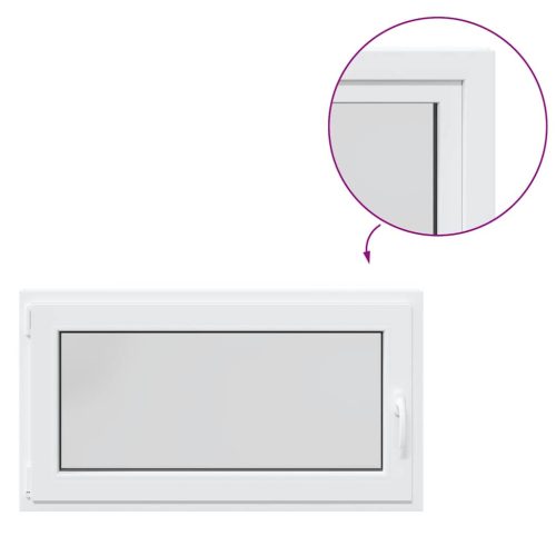  fehér alagsori ablak RISOR 110x60 cm billenő-forgatható DIN bal