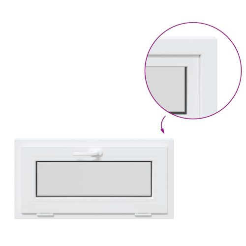  fehér pinceablak RISOR 80x40 cm billenő 2 üvegezés