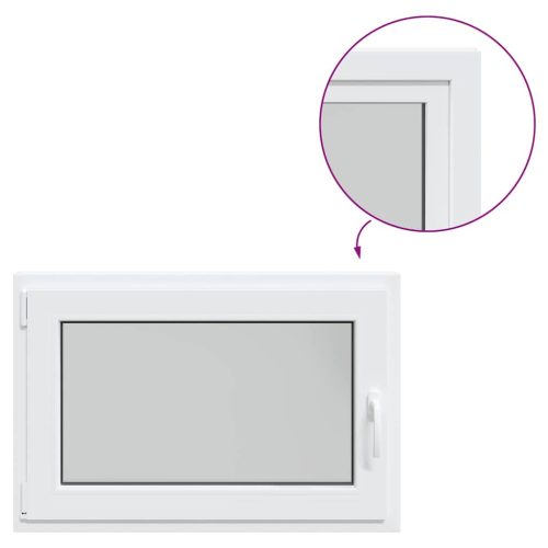  fehér alagsori ablak RISOR 90x60 cm billenő-forgatható DIN bal