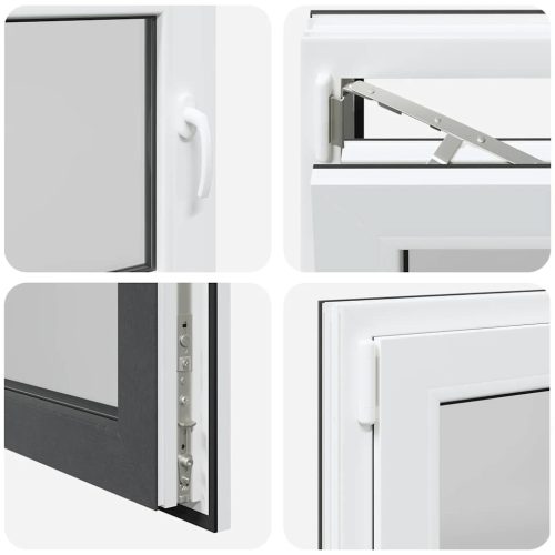  RISOR" pinceablak 80x60 cm, bukó-nyíló, DIN, bal oldali, antracit"