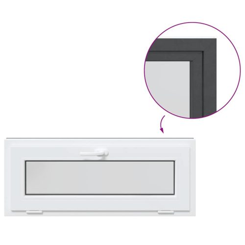  antracit pinceablak RISOR 100x40 cm billenő 2 üvegezés