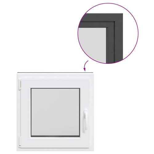  RISOR" pinceablak 50x50 cm, bukó-nyíló, DIN, bal oldali, antracit"