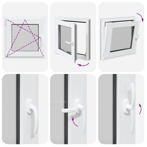  alagsori ablak RISOR 60x60 cm billenő-forgatható DIN bal