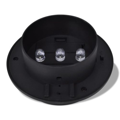 Külső Napelemes Lámpa 6 db Fekete Fénnyel