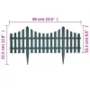  17 db zöld gyepszegély 10 m