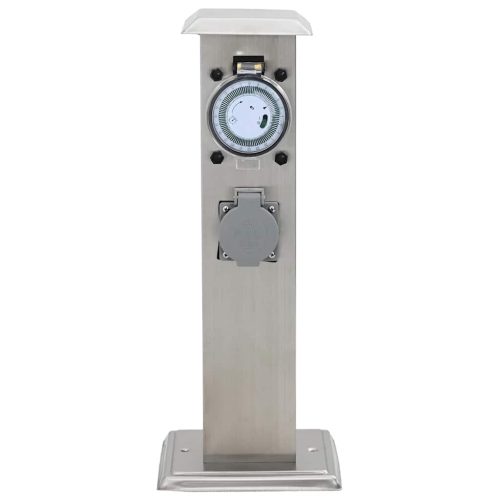 Rozsdamentes Acél Kert Oszlop Időzítővel