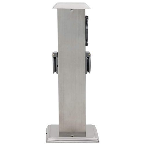 Rozsdamentes Acél Kert Oszlop Időzítővel