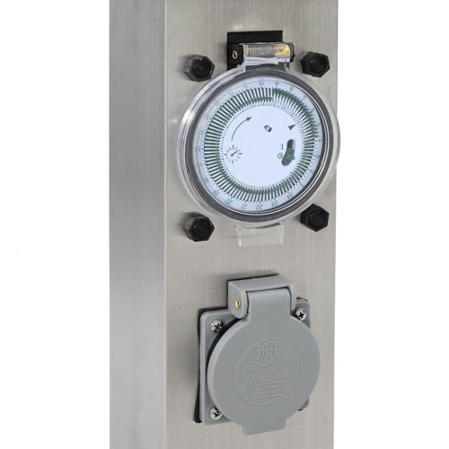 Rozsdamentes Acél Kert Oszlop Időzítővel