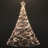 VID meleg fehér 500 LED-es karácsonyfa fémoszloppal 3 m