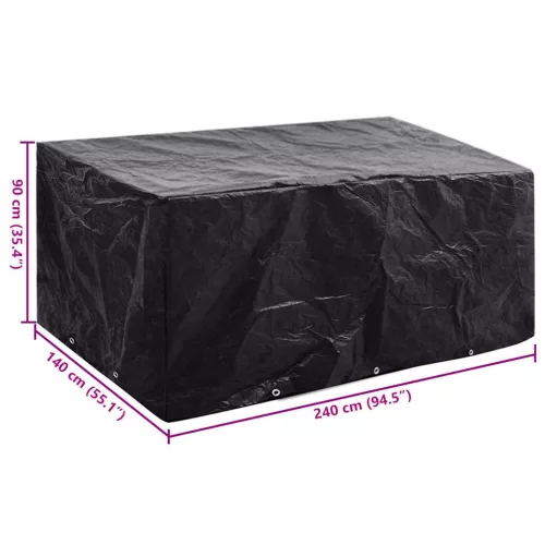  kerti bútor huzat 8 fűzőlyukkal 240 x 140 x 90 cm