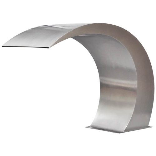 Kerti rozsdamentes acél vízesés medence-szökőkút 45 x 30 x 60 cm  