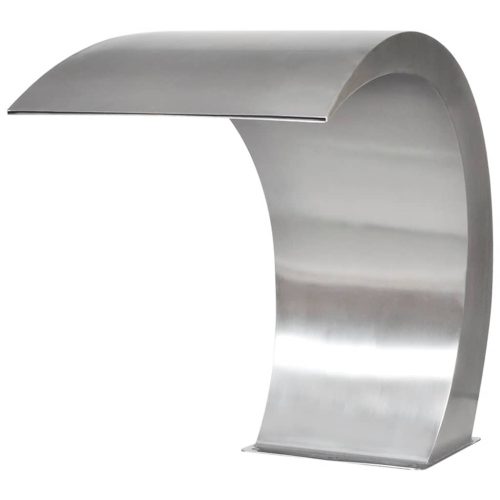 Kerti rozsdamentes acél vízesés medence-szökőkút 45 x 30 x 60 cm  