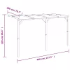  fa fali pergola 2 x 4 x 2,2 m