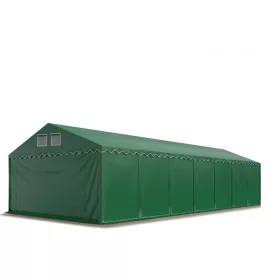   TP Professional 4x14m 2,6m oldalmagas raktársátor PVC 800 ponyvával, zöld