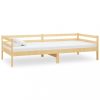 VID Okvir za krevet od bagremovog drva s madracem smeđi 140 x 200 cm