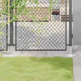    4 db horganyzott acélból oszlopalapok négyzet alakúak 46x46 mm