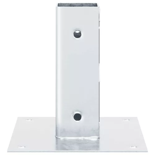  4 db horganyzott acélból oszlopalapok négyzet alakúak 46x46 mm