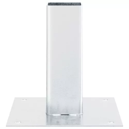  4 db horganyzott acélból oszlopalapok négyzet alakúak 46x46 mm