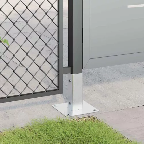  12 db horganyzott acélból oszlopalapok négyzet alakúak 46x46 mm