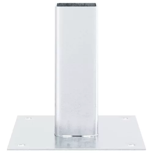  12 db horganyzott acélból oszlopalapok négyzet alakúak 46x46 mm