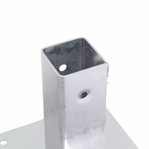  12 db horganyzott acélból oszlopalapok négyzet alakúak 46x46 mm