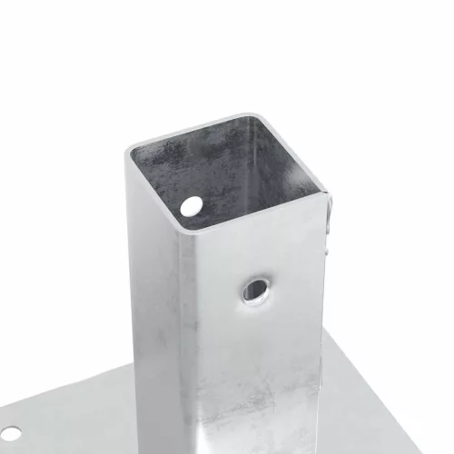  12 db horganyzott acélból oszlopalapok négyzet alakúak 51x51 mm